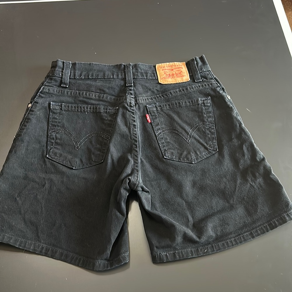 Vintage Black Levi Shorts Sz 6